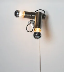 New Pamono Two-Light Wall Lamp attributed to Alain Richard