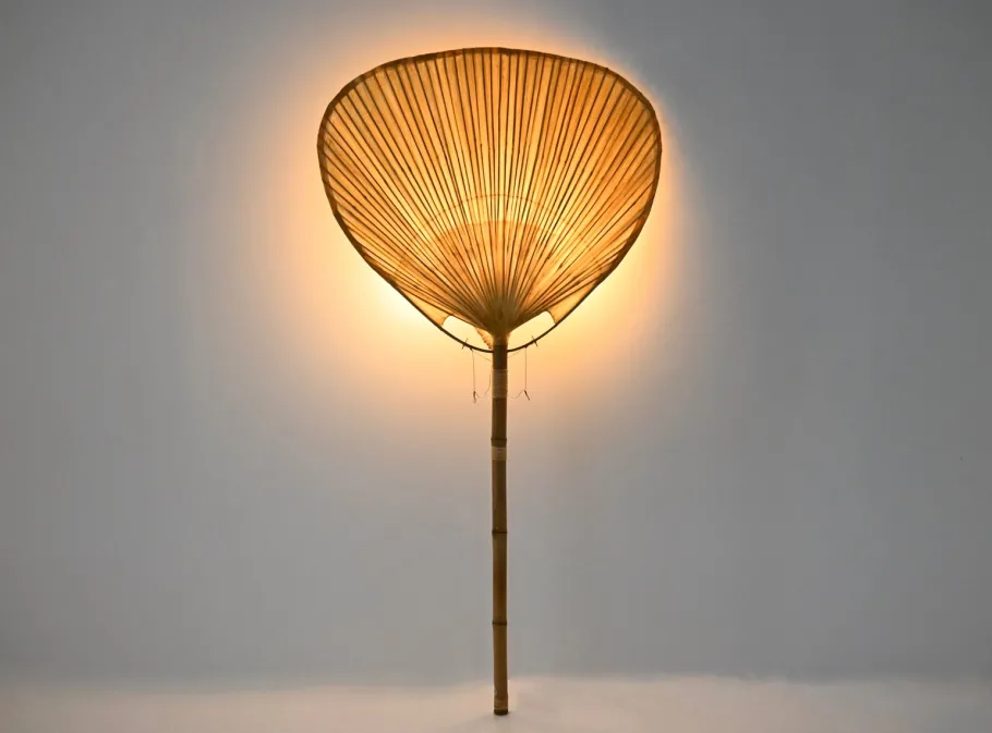 Hot Pamono Uchiwa Floor Lamp by Ingo Maurer for Design M, 1970s