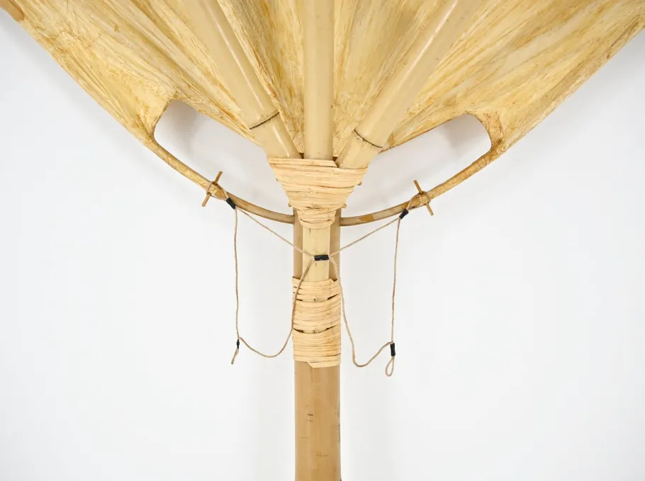 Hot Pamono Uchiwa Floor Lamp by Ingo Maurer for Design M, 1970s