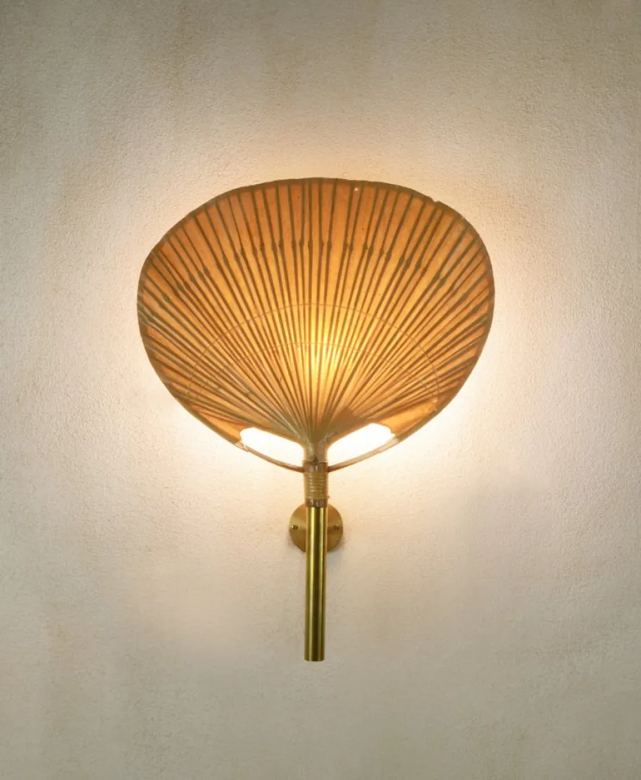 Best Pamono Uchiwa II Wall Lamp by Ingo Maurer, 1970
