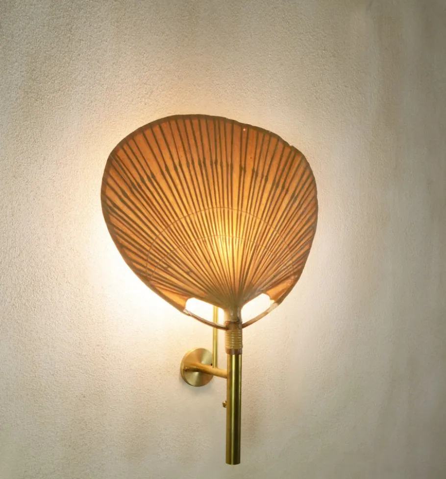 Best Pamono Uchiwa II Wall Lamp by Ingo Maurer, 1970