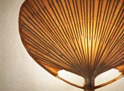 Best Pamono Uchiwa II Wall Lamp by Ingo Maurer, 1970