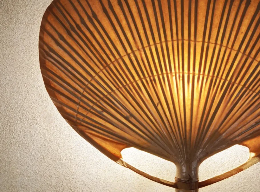Best Pamono Uchiwa II Wall Lamp by Ingo Maurer, 1970