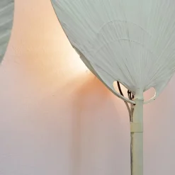 Pamono Uchiwa III Wall Lamps by Ingo Maurer for M Design, 1970s, Set of 2