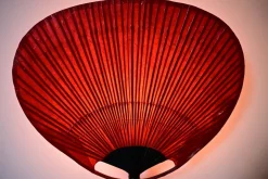 Clearance Pamono Uchiwa Wall Lamps attributed to Ingo Maurer for M Design, 1970s, Set of 2