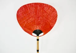 Clearance Pamono Uchiwa Wall Lamps attributed to Ingo Maurer for M Design, 1970s, Set of 2