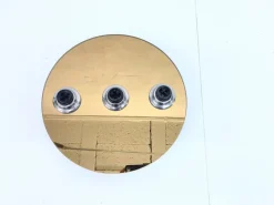 Discount Pamono UFO Wall Lamp in Mirror Glass from Fischer Leuchten, 1970s-1980s