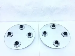 Hot Pamono UFO Wall Lamps with Mirror Glass by Fischer Leuchten, 1970s, Set of 2