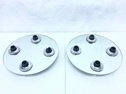 Hot Pamono UFO Wall Lamps with Mirror Glass by Fischer Leuchten, 1970s, Set of 2