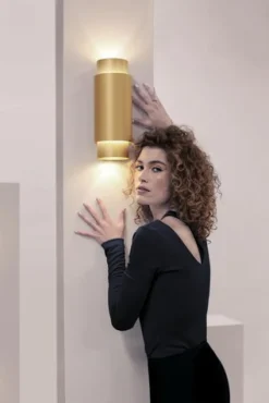 Clearance Pamono Union Medium Anodized Bronze Aluminum Wall Lamp by JSPR