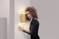 Clearance Pamono Union Medium Anodized Bronze Aluminum Wall Lamp by JSPR