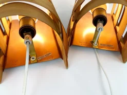 New Pamono V-155 Wall Lamps in Pine by Hans-Agne Jakobsson for AB Markaryd, 1960s, Set of 2