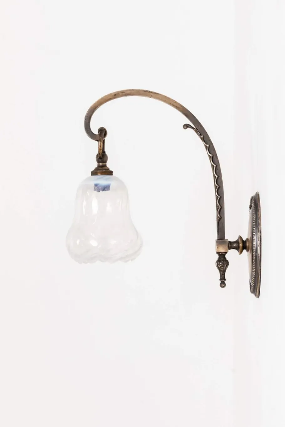 Sale Pamono Vaseline Glass Wall Lamp from GEC, Early 20th Century