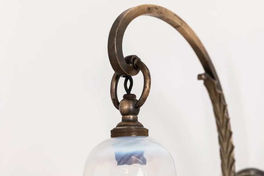 Sale Pamono Vaseline Glass Wall Lamp from GEC, Early 20th Century