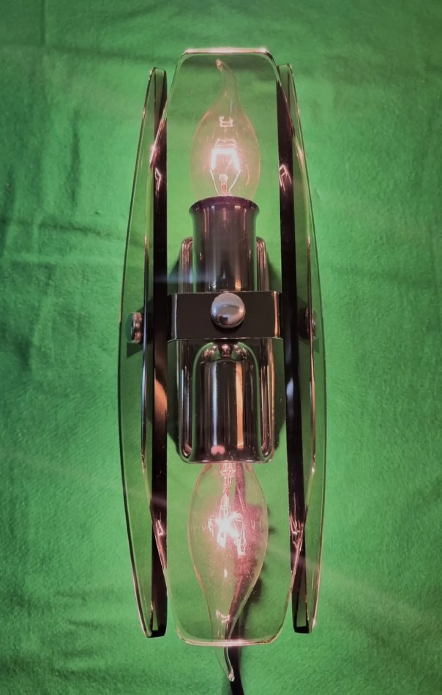 Discount Pamono Veca Wall Lamps in Smoked Murano Glass from Fontana Arte, 1960s, Set of 2