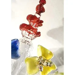 New Pamono Venetian Floreal Multicolor Cà Rezzonico Murano Glass Wall Sconce by Simoeng