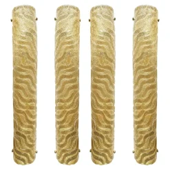 Sale Pamono Venetian Gold Graniglia Murano Glass Wall Sconce by Simoeng, Set of 4