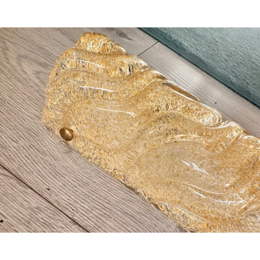 Sale Pamono Venetian Gold Graniglia Murano Glass Wall Sconce by Simoeng, Set of 4