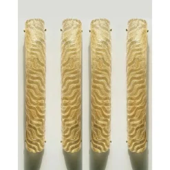 Sale Pamono Venetian Gold Graniglia Murano Glass Wall Sconce by Simoeng, Set of 4