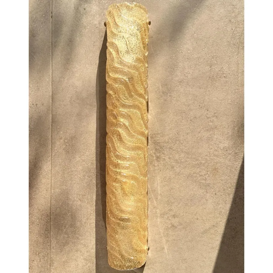 Sale Pamono Venetian Gold Graniglia Murano Glass Wall Sconce by Simoeng, Set of 4