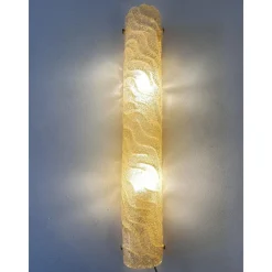 New Pamono Venetian Gold Graniglia Murano Glass Wall Sconce by Simoeng, Set of 2