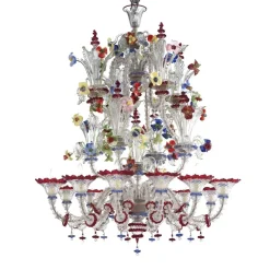 Discount Pamono Venetian Imperial Floral Cà Rezzonico Murano Glass Chandelier by Simoeng