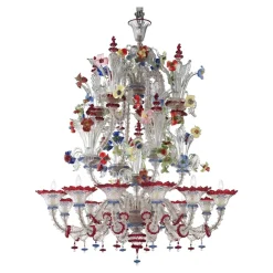 Discount Pamono Venetian Imperial Floral Cà Rezzonico Murano Glass Chandelier by Simoeng