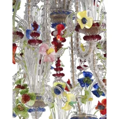 Discount Pamono Venetian Imperial Floral Cà Rezzonico Murano Glass Chandelier by Simoeng