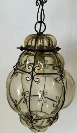 New Pamono Venetian Magic Murano Pendants, 1980s, Set of 2