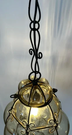 New Pamono Venetian Magic Murano Pendants, 1980s, Set of 2