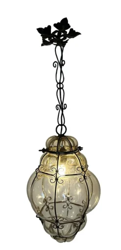 New Pamono Venetian Magic Murano Pendants, 1980s, Set of 2