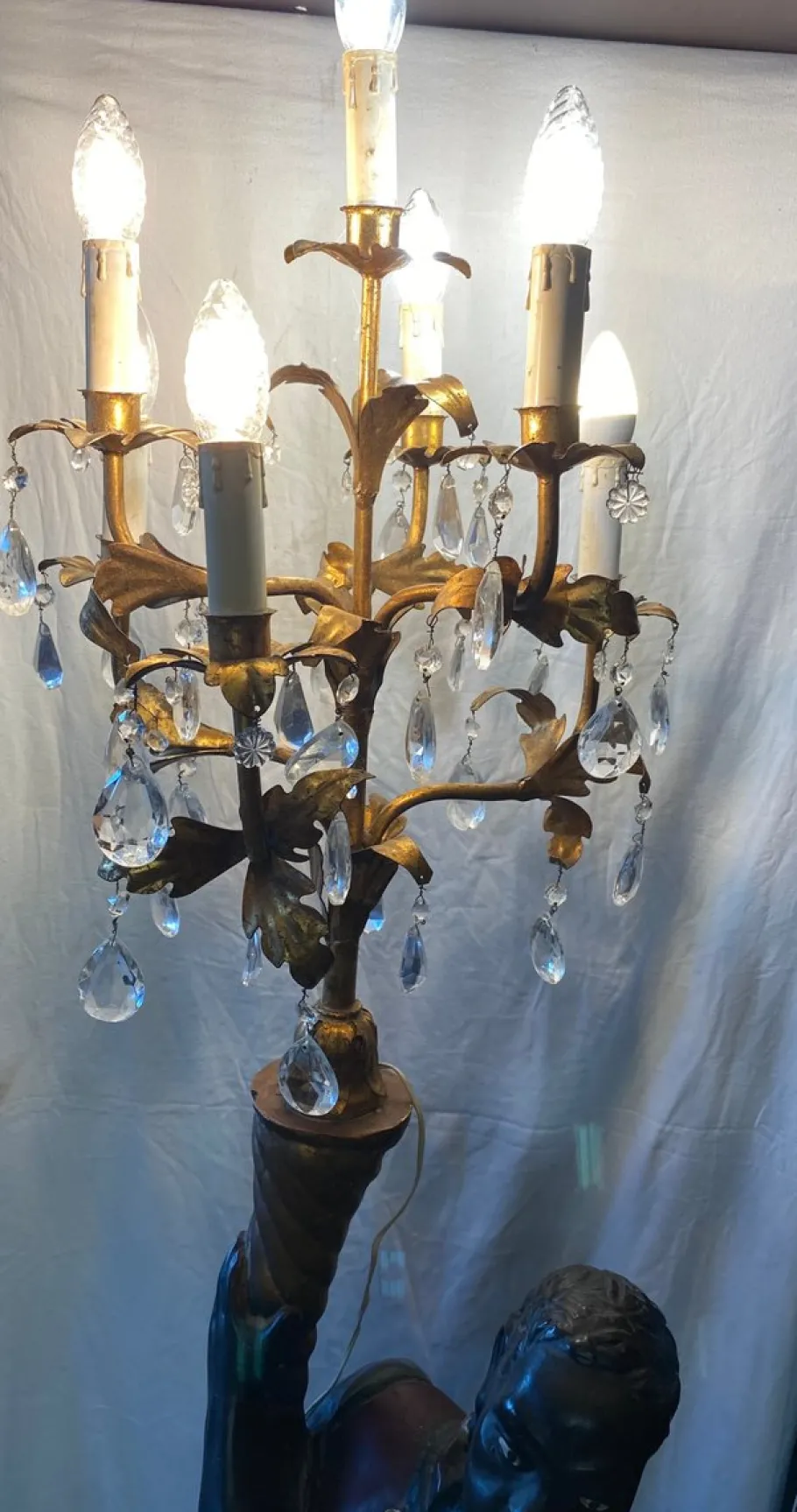 Outlet Pamono Venetian Moorish Torchiere, 1950s