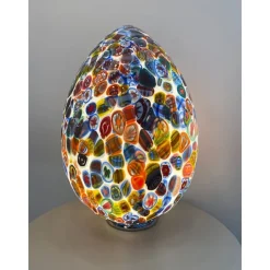 Pamono Venetian Multicolored Millefiori Murrine Table Lamp by Simoeng