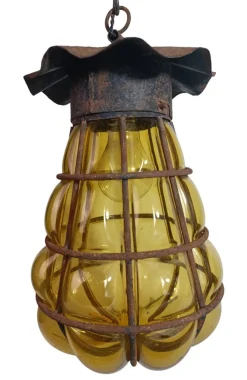 New Pamono Venetian Murano Glass Bubble Ceiling Lamp, 1930s