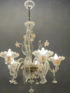 Hot Pamono Venetian Murano Glass Chandelier from Made Murano Glass, 1960s