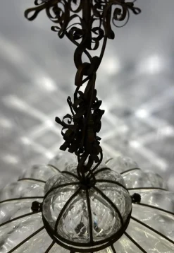 Discount Pamono Venetian Murano Glass Lanterns, 1980s, Set of 2