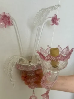 New Pamono Venetian Murano Wall Light, 1978