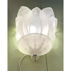 Discount Pamono Venetian Sanded Murano Glass Floreal Wall Sconces by Simoeng, Set of 2