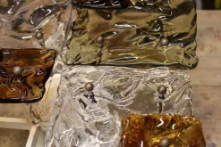 Clearance Pamono Venini Toni Zuccheri 1960 Light Wall Panel by Toni Zuccheri for Venini