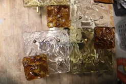 Clearance Pamono Venini Toni Zuccheri 1960 Light Wall Panel by Toni Zuccheri for Venini