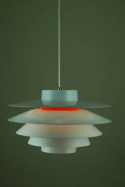 Discount Pamono Verona Pendant Lamp by Svend Middelboe for Nordisk Solar Compagni, Denmark, 1970s