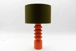 Discount Pamono Very Large Orange Ceramic Table Lamp Base, 1960s