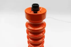 Discount Pamono Very Large Orange Ceramic Table Lamp Base, 1960s