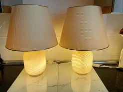 Outlet Pamono Vetri Murano Table Lamps from Venini, Set of 2