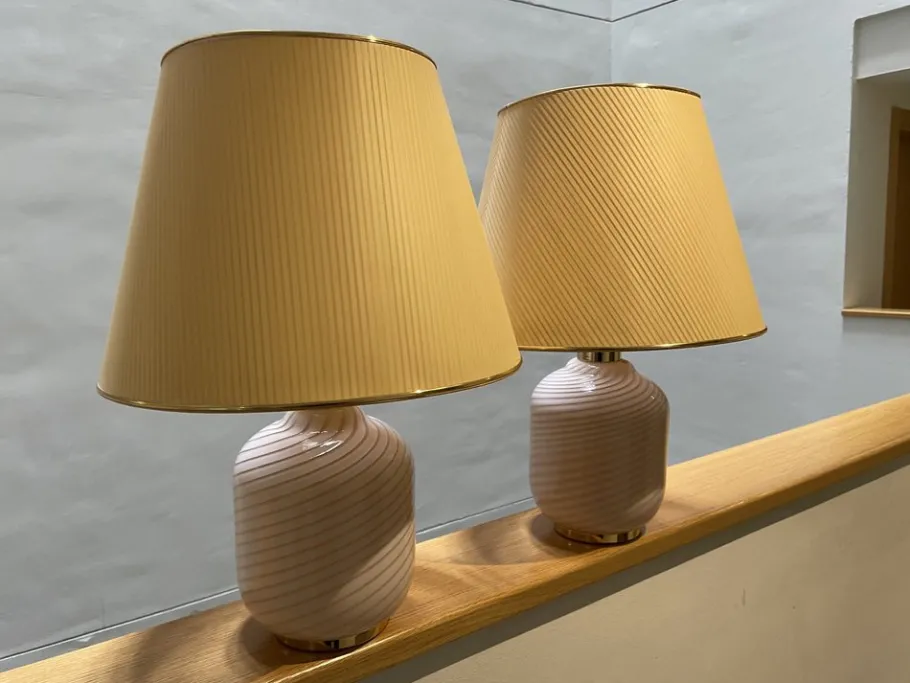 Outlet Pamono Vetri Murano Table Lamps from Venini, Set of 2