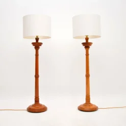 Hot Pamono Victorian Floor Lamps, 1880, Set of 2
