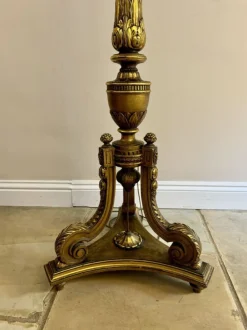 Best Pamono Victorian French Carved Gilded Standard Lamp, 1860s