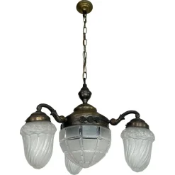 Clearance Pamono Vienna Scession Hanging Lamp, 1900