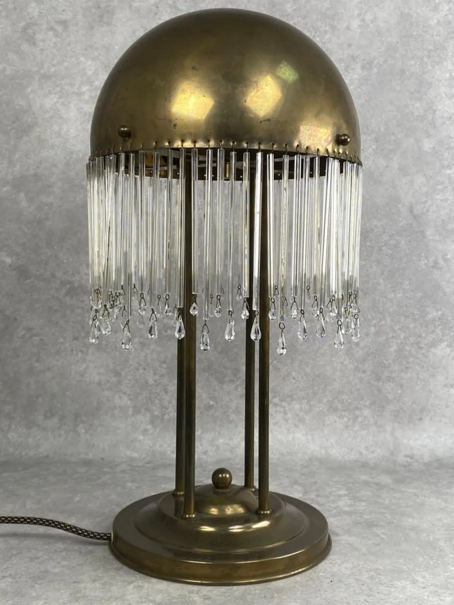 Best Pamono Vienna Secession Desk Lamp by Josef Hoffmann, 1890s
