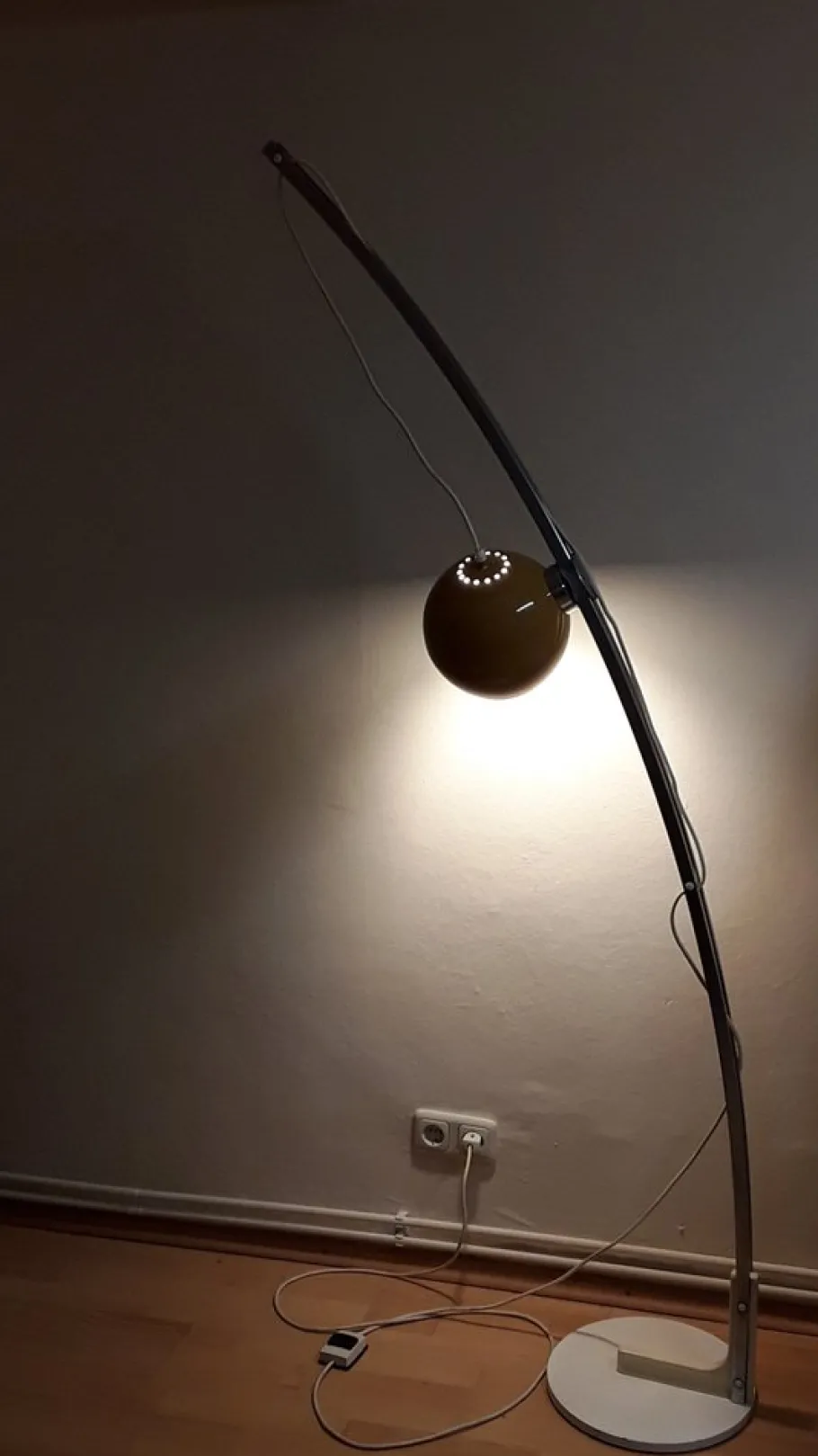 Discount Pamono Vintage Adjustable Arc-Shaped Floor Lamp, 1960s